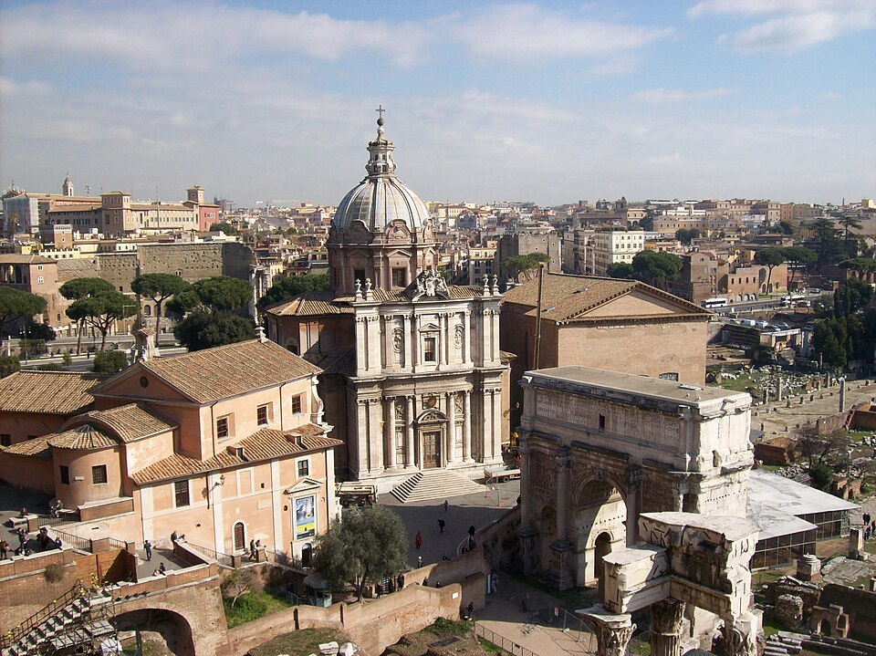Vue du Forum Romain depuis le Palatin